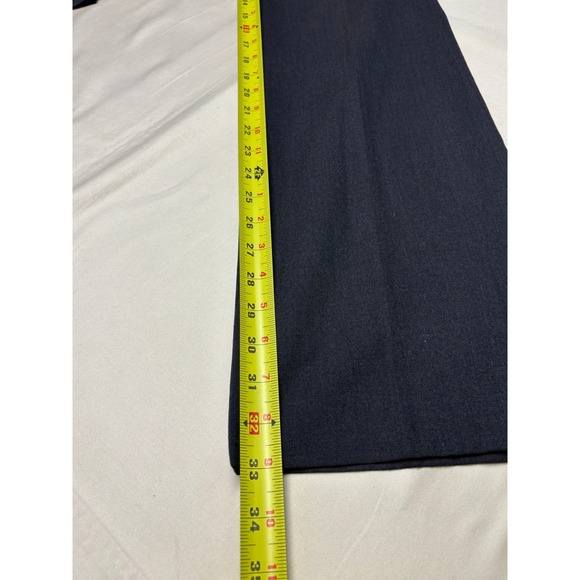 Banana Republic Harrison Trousers Womens 6 W30 L33 Gray Wool Blend Italy Wide - Picture 10 of 12